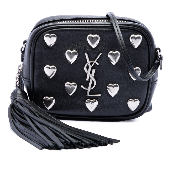 Saint Laurent clouté Heart Blogger Sac Cuir de veau