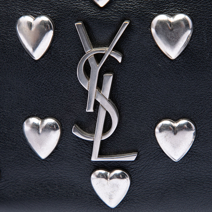 Saint Laurent clouté Heart Blogger Sac Cuir de veau