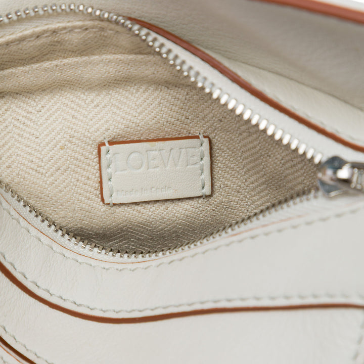 LOEWE Sac à main Puzzle Nano Cuir de veau Blanc – vue 5 – GABY PARIS