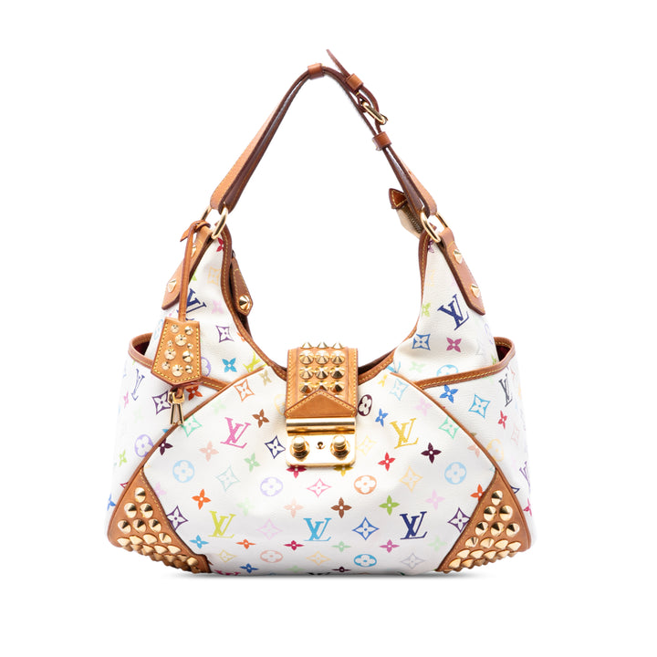 Louis Vuitton Chrissie MM Monogram Multicolore Blanc – vue principale – GABY PARIS