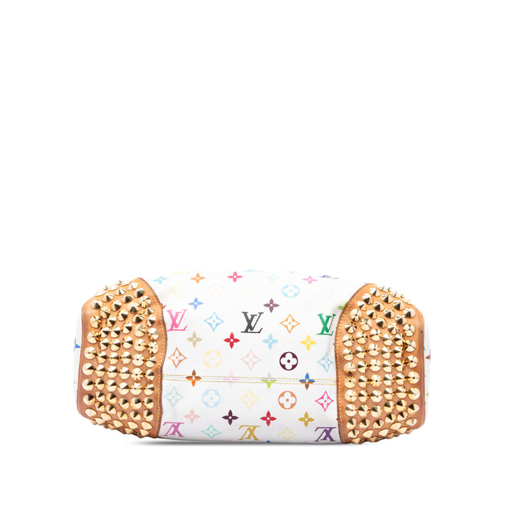 Louis Vuitton Chrissie MM Monogram Multicolore Blanc – vue 3 – GABY PARIS