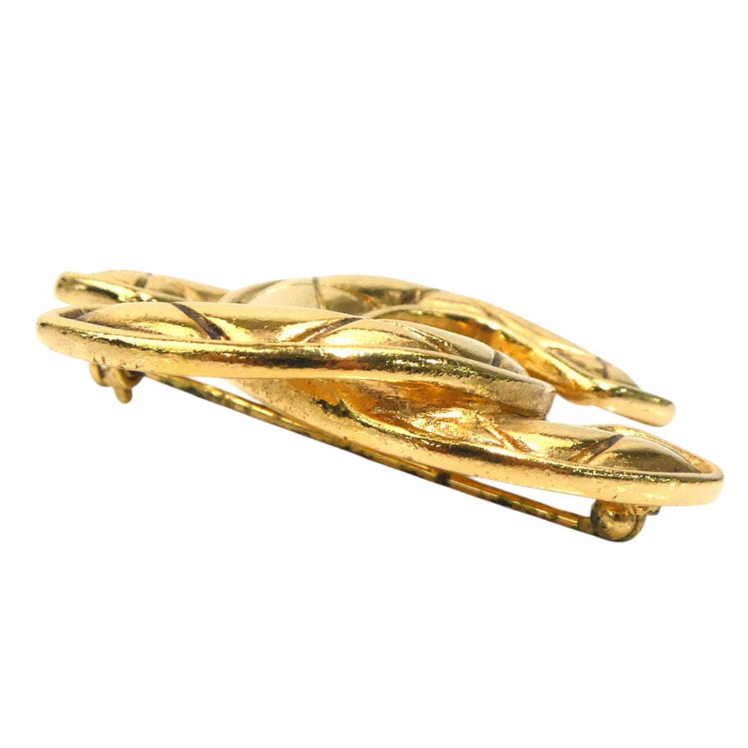 Chanel CC plaqué Matelassé Broche Doré – vue 6 – GABY PARIS