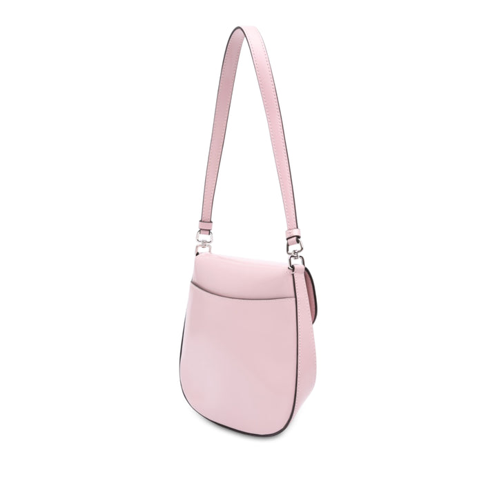 Prada Sac porté épaule Spazzolato Cleo à rabat Rose – vue 2 – GABY PARIS