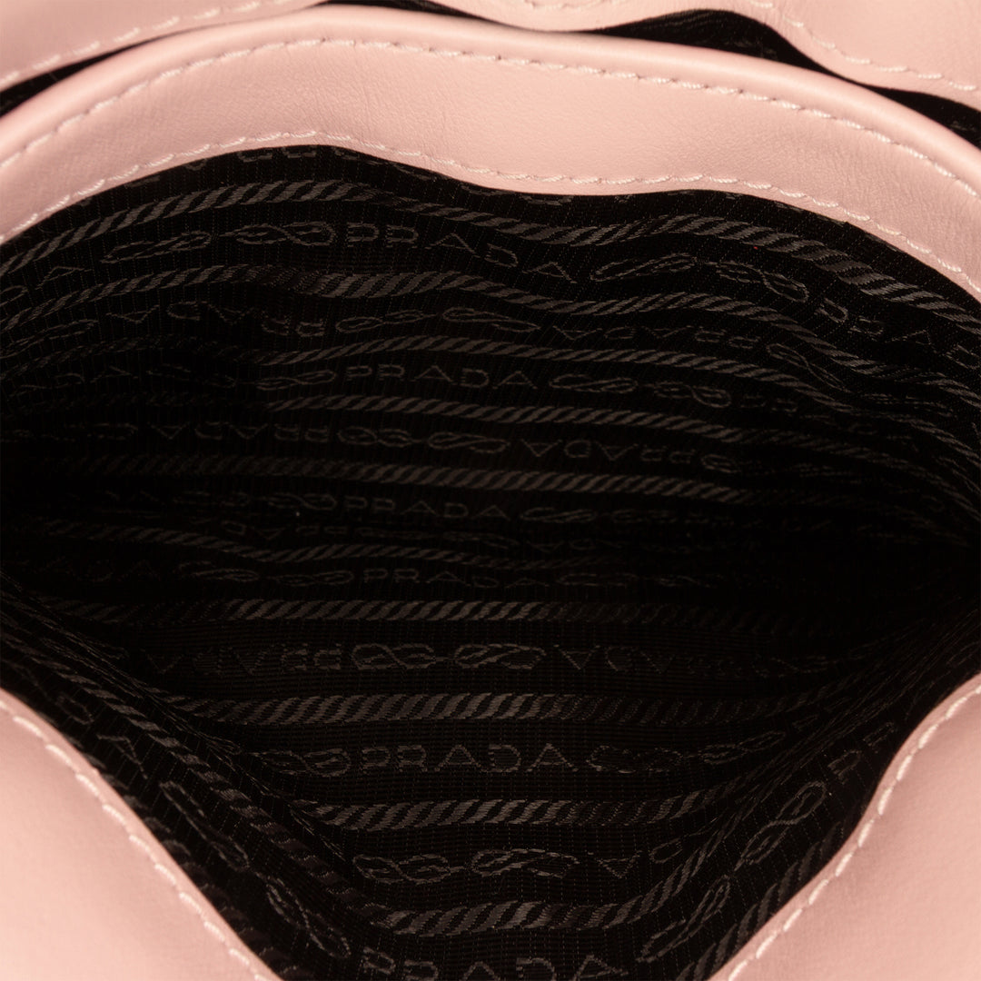 Prada Sac porté épaule Spazzolato Cleo à rabat Rose – vue 4 – GABY PARIS