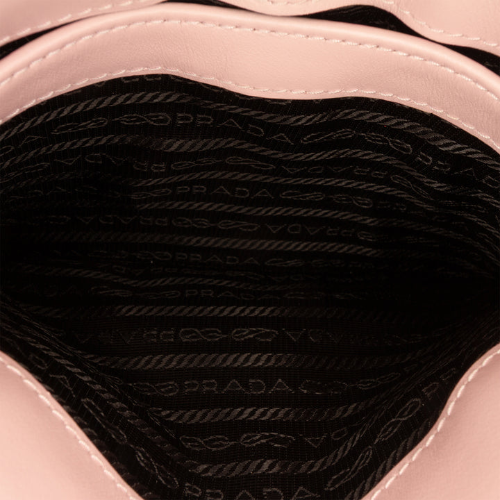 Prada Sac porté épaule Spazzolato Cleo à rabat Rose – vue 4 – GABY PARIS