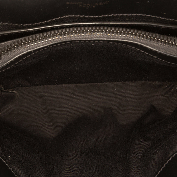 Saint Laurent Small Matelasse Cuir de veau Monogram Monochrome LouLou Sac bandoulière
