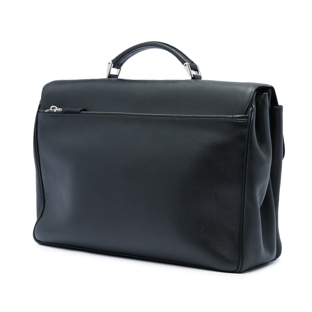 City Veau Double Push Lock Business Sac Noir