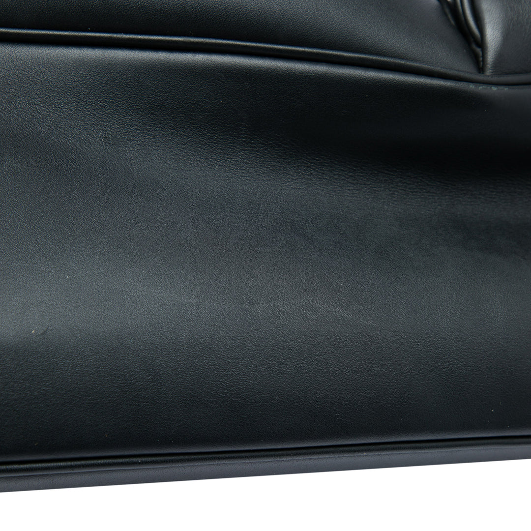 City Veau Double Push Lock Business Sac Noir