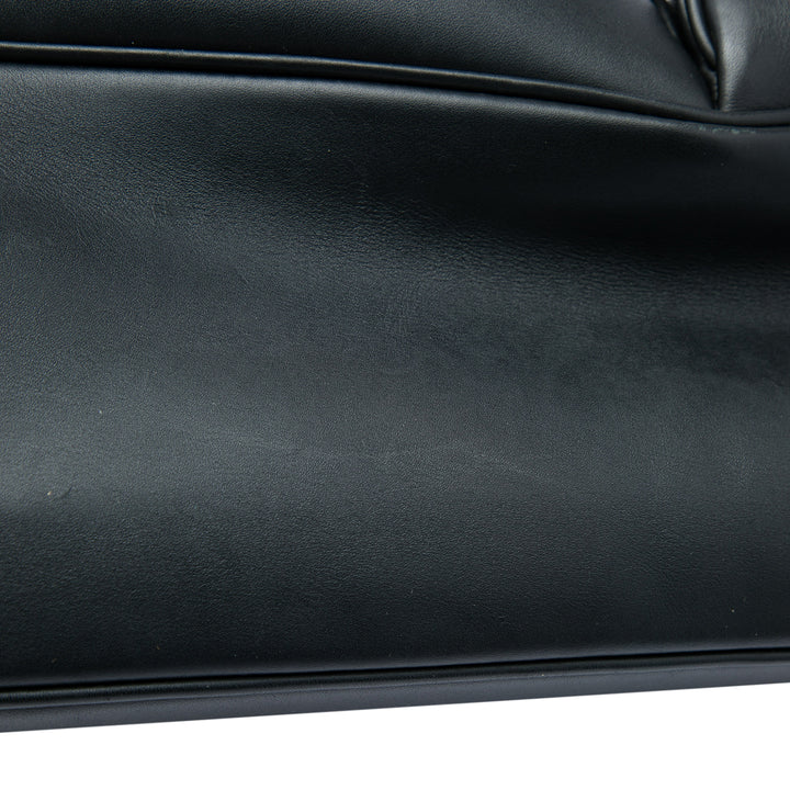 City Veau Double Push Lock Business Sac Noir