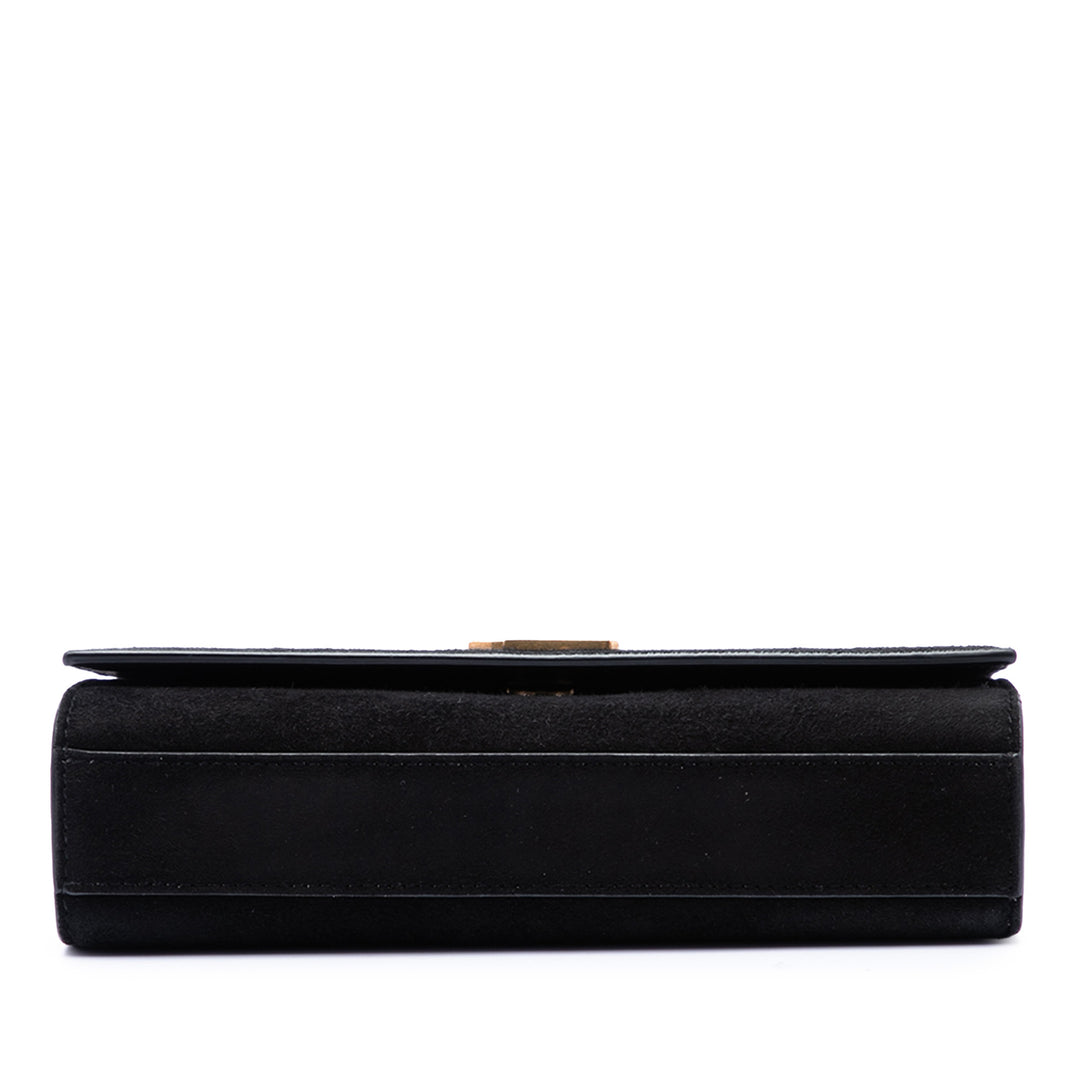 Saint Laurent Palm Tree Classic Kate Sac Petit Daim