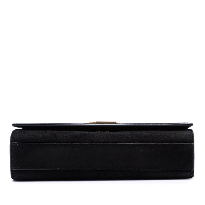 Saint Laurent Palm Tree Classic Kate Sac Petit Daim
