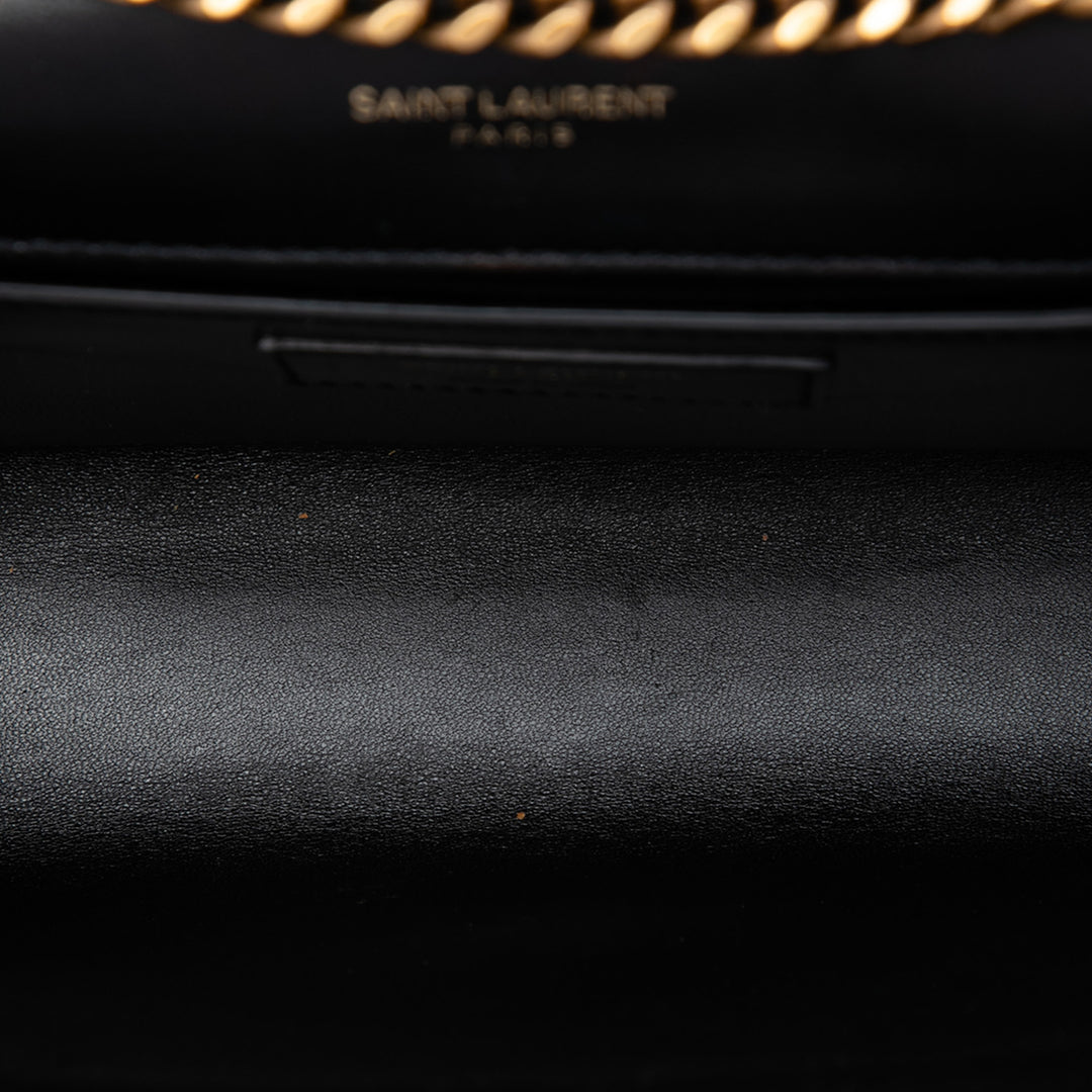 Saint Laurent Palm Tree Classic Kate Sac Petit Daim