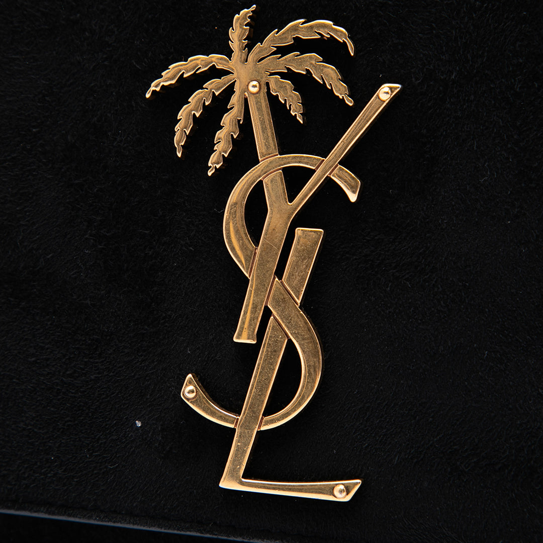 Saint Laurent Palm Tree Classic Kate Sac Petit Daim
