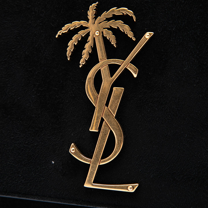 Saint Laurent Palm Tree Classic Kate Sac Petit Daim