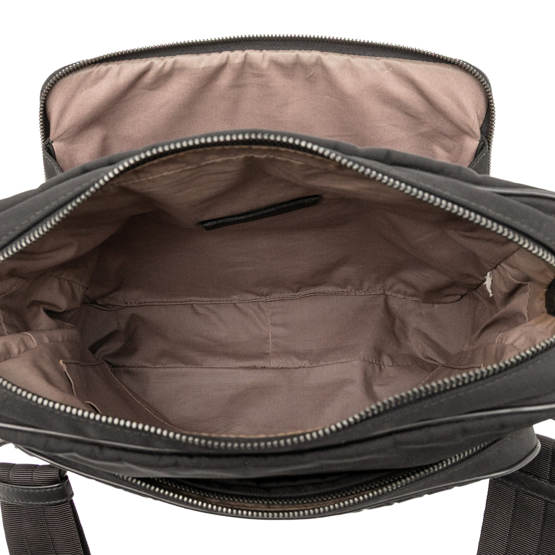 Bottega Veneta Nappa Intrecciato Trimmed Toile Messenger Bag Noir – GABY PARIS Authentique