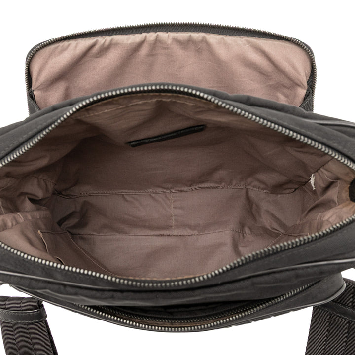 Bottega Veneta Nappa Intrecciato Trimmed Toile Messenger Bag Noir – GABY PARIS Authentique