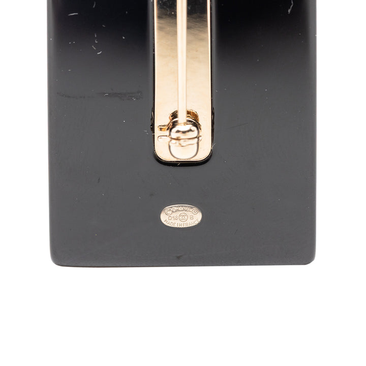 Chanel CC Resin et Perles fantaisie Perfume Bottle Pin Broche Plastique