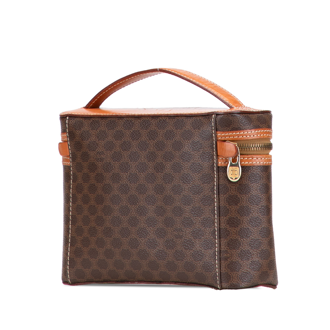 Macadam Coated Canvas Vanity Bag Brown - Gaby Paris