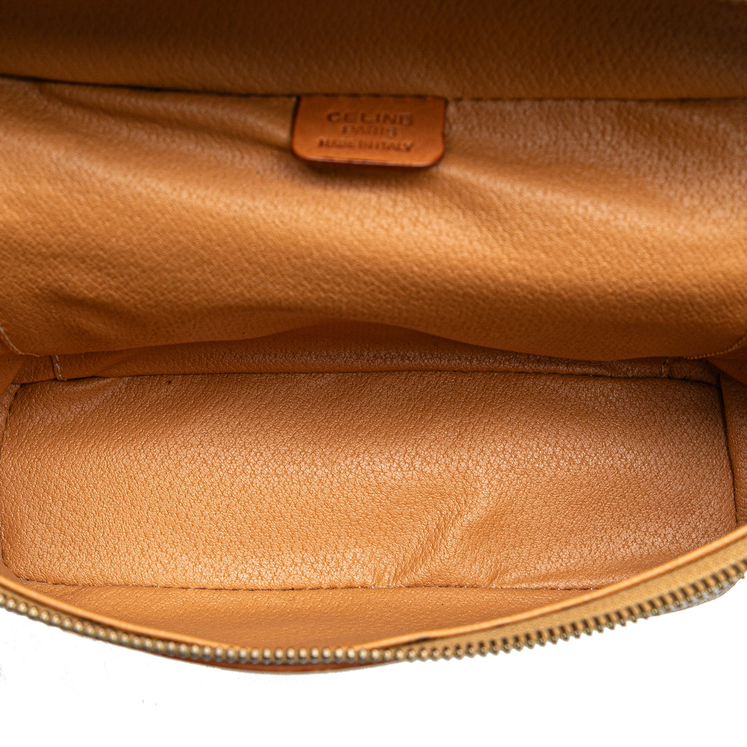 Macadam Coated Canvas Vanity Bag Brown - Gaby Paris