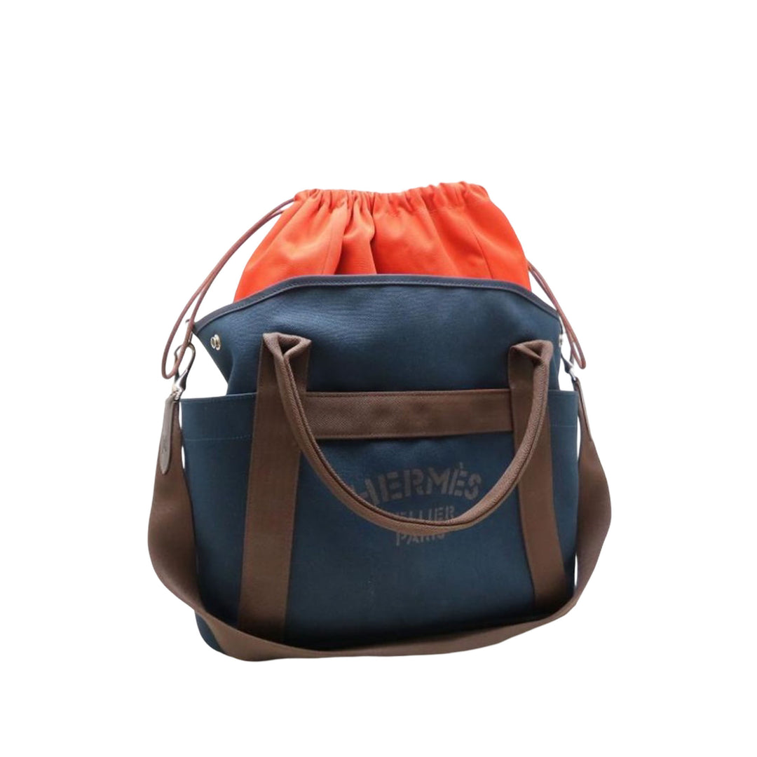 Hermès Toile Sac de Pansage Grooming Sac