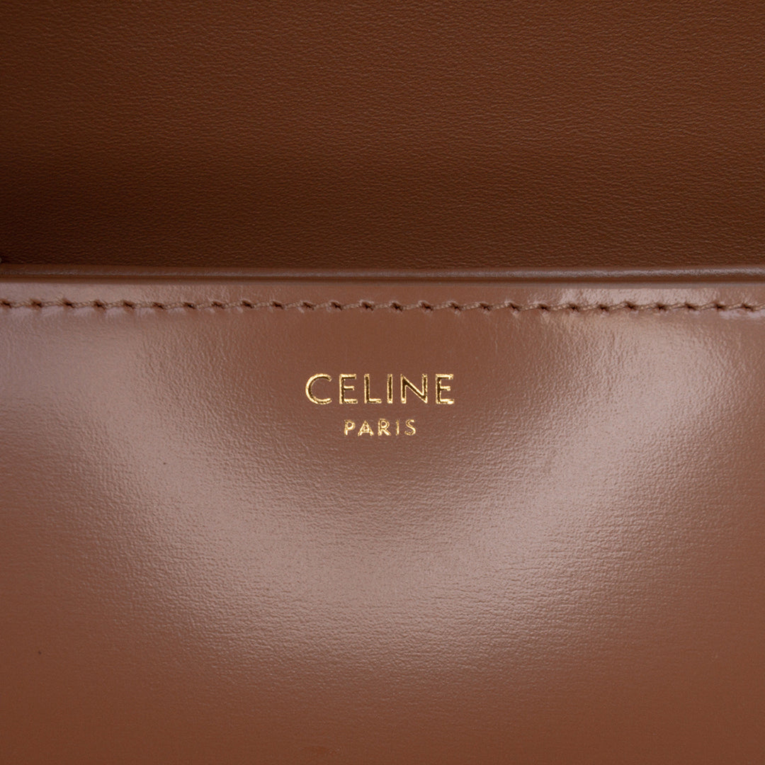 Celine brillant Triomphe Sac Teen Cuir de veau