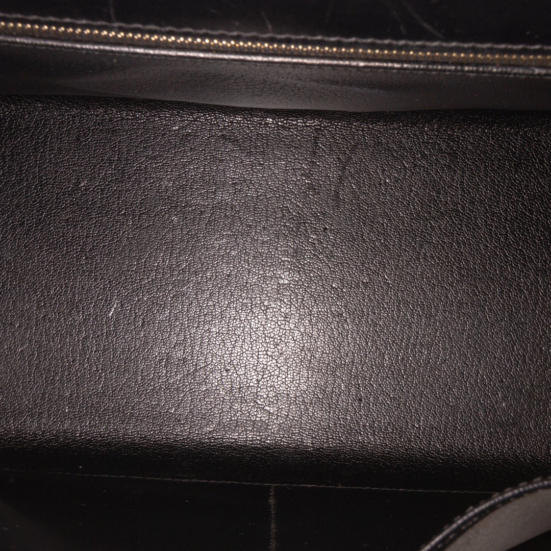 Box Calf Kelly II Sellier 32 Black - Gaby Paris