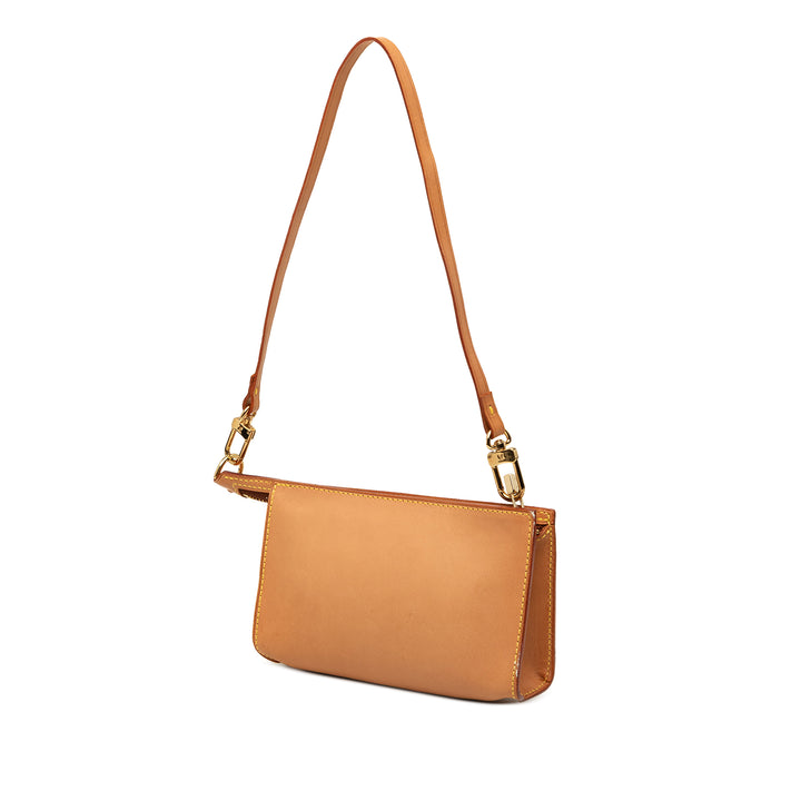 Louis Vuitton Pochette Vachetta Ambre Cabas Marron – vue 2 – GABY PARIS
