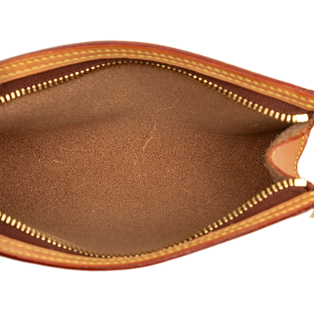 Louis Vuitton Pochette Vachetta Ambre Cabas Marron – vue 4 – GABY PARIS