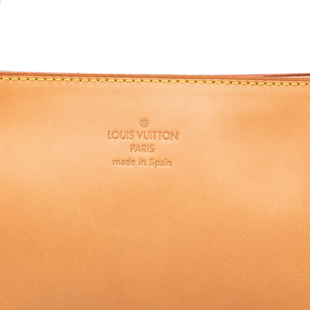 Louis Vuitton Pochette Vachetta Ambre Cabas Marron – vue 5 – GABY PARIS