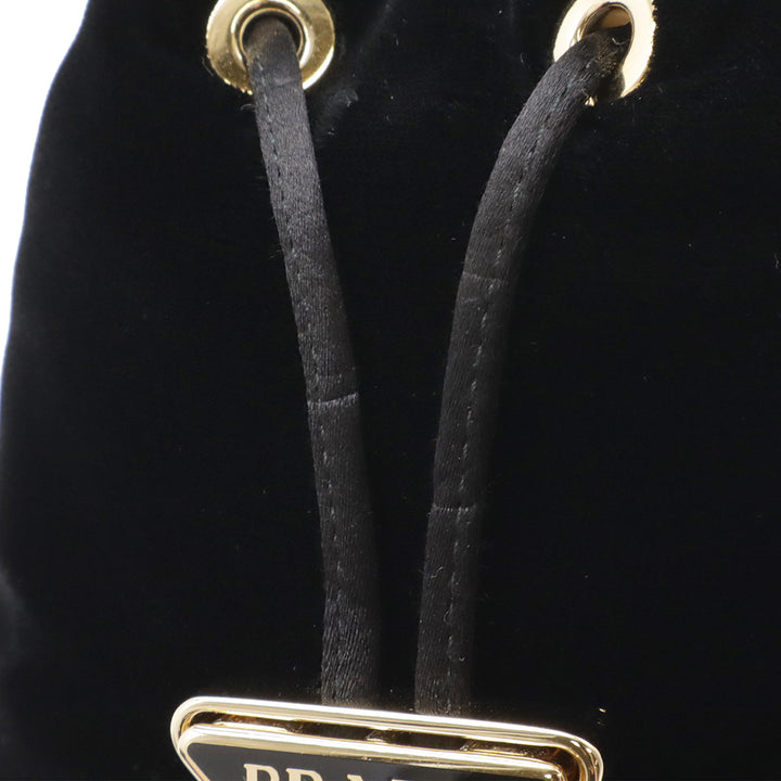 Prada Mini Velluto Drawstring Pochette