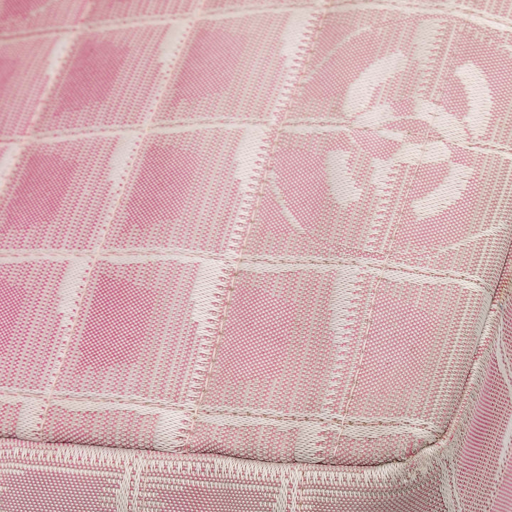 Medium New Travel Line Nylon Single Flap Pink - Gaby Paris