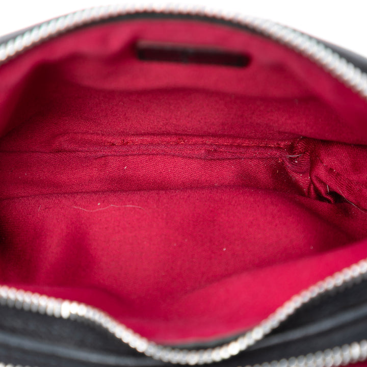 Miu Miu clouté Double Zippé Sac Cuir