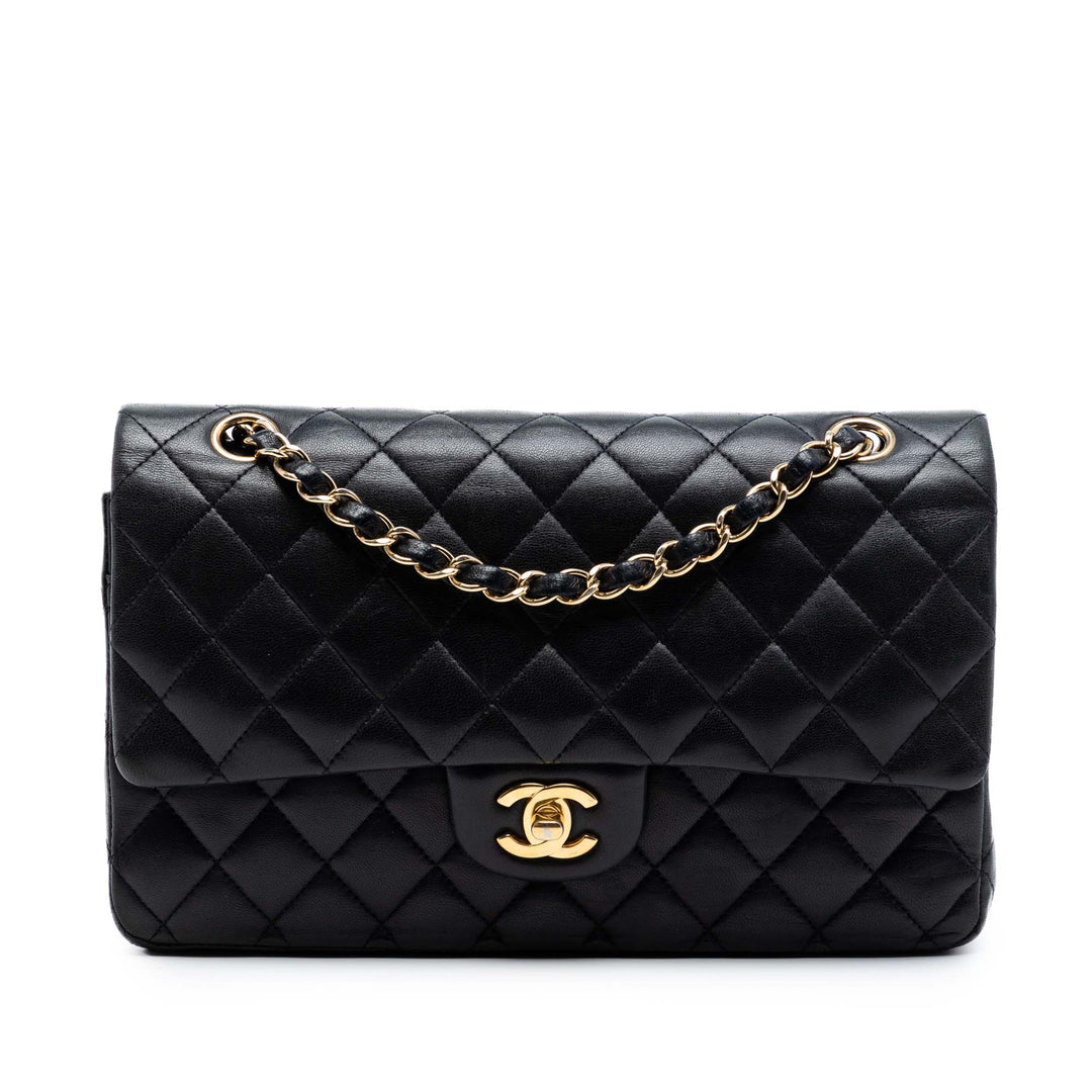 Chanel Medium Classic Cuir d’agneau Double rabat