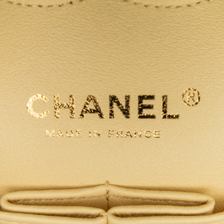 Chanel Medium Classic Fringed Tweed Double rabat Jaune – GABY PARIS Authentique