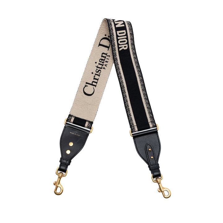 Dior Toile Logo brodé Shoulder Strap