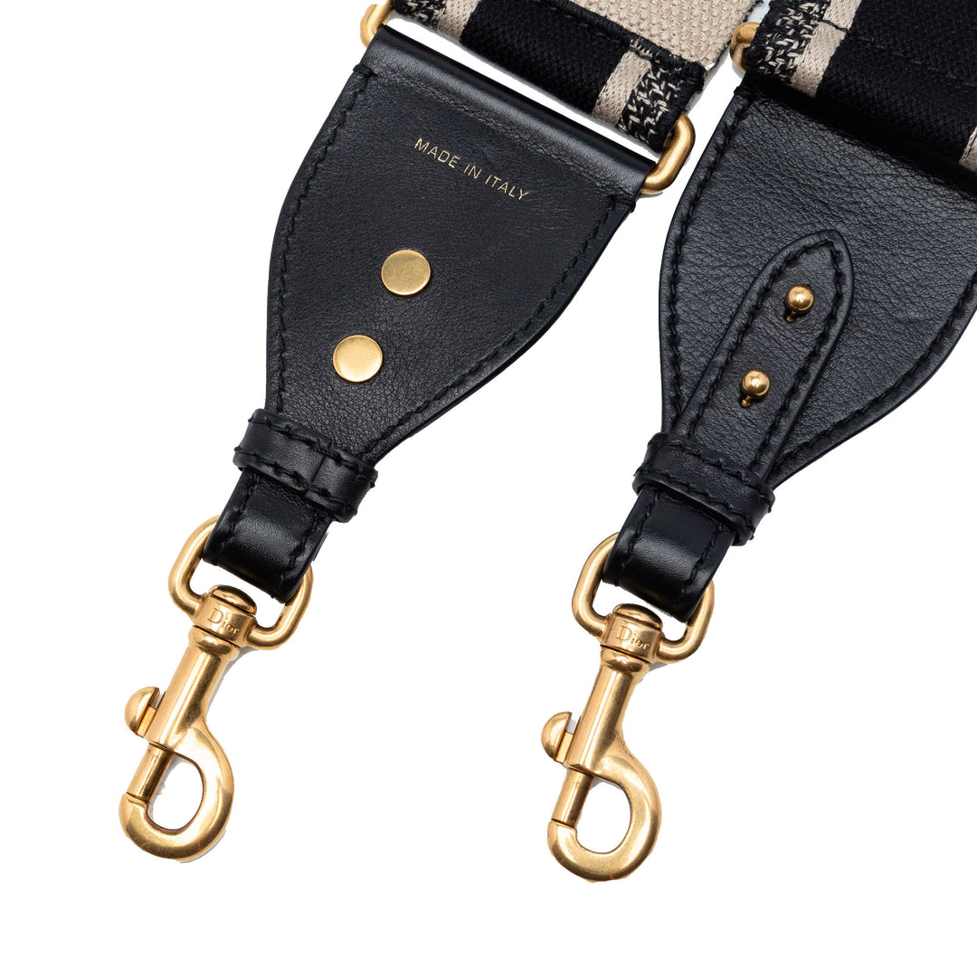 Dior Toile Logo brodé Shoulder Strap
