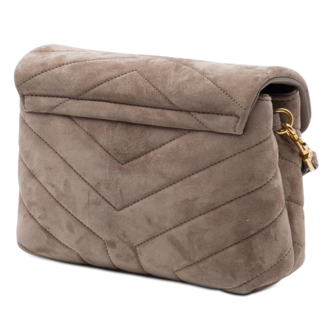Saint Laurent Toy Matelasse Daim Monogram LouLou Sac porté croisé