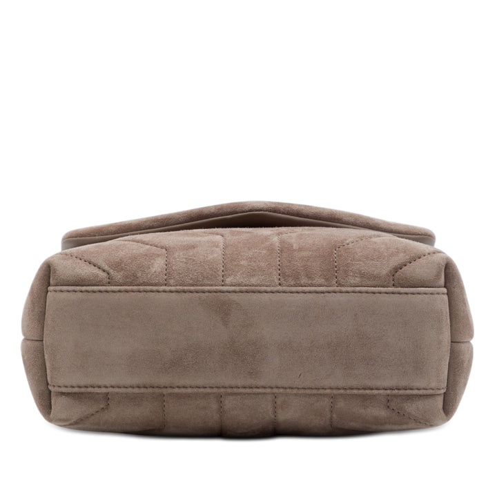 Saint Laurent Toy Matelasse Daim Monogram LouLou Sac porté croisé