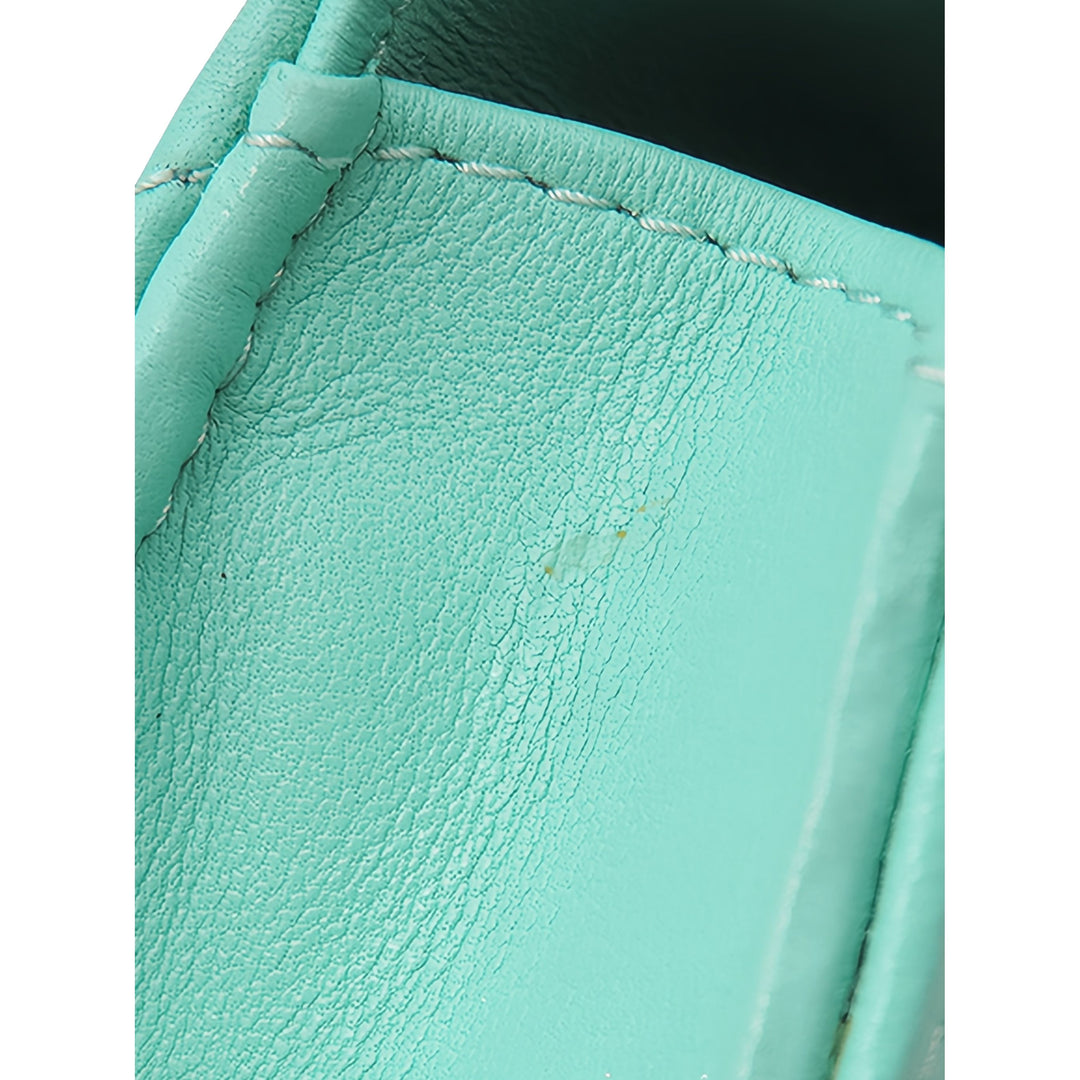 Chanel Matelassé Chaîne sac à Mini Cuir d'agneau Vert – vue 10 – GABY PARIS