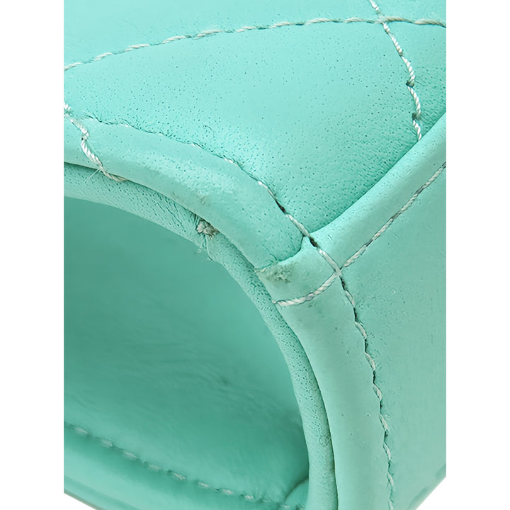 Chanel Matelassé Chaîne sac à Mini Cuir d'agneau Vert – vue 12 – GABY PARIS