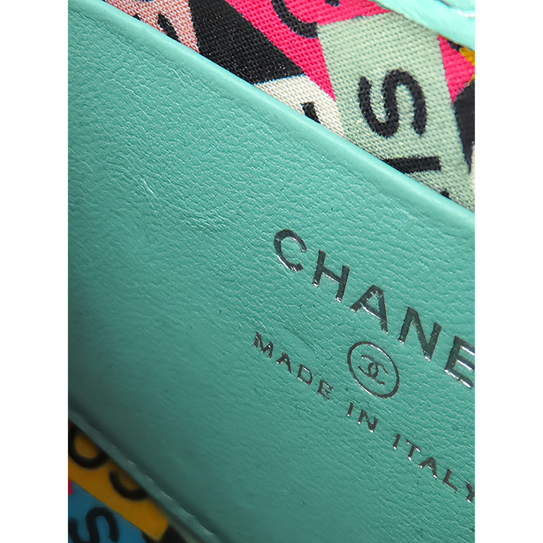 Chanel Matelassé Chaîne sac à Mini Cuir d'agneau Vert – vue 5 – GABY PARIS