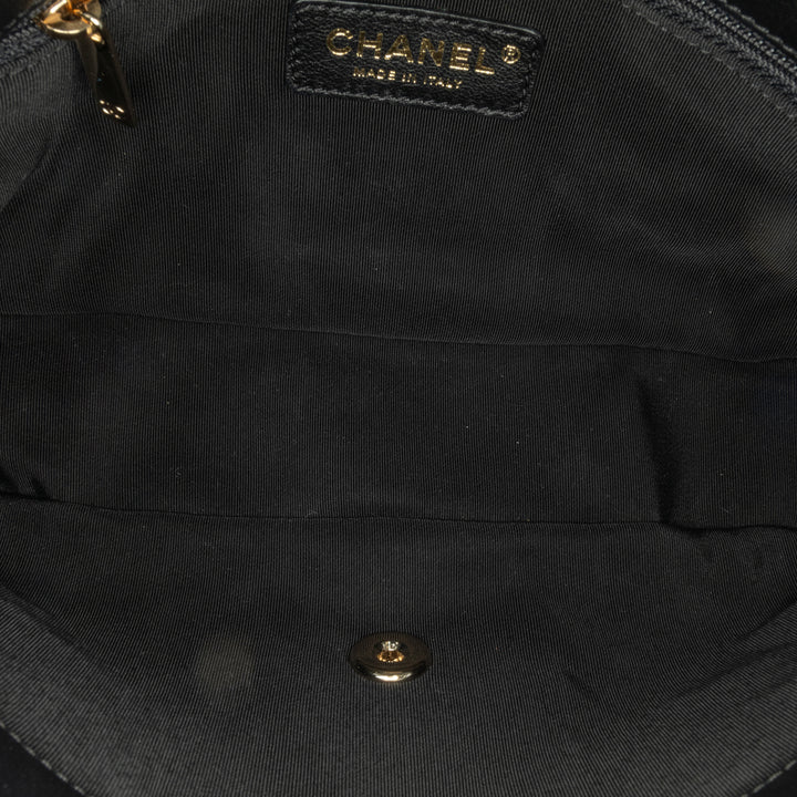 Medium Tweed Pearl Handle Flap Blue - Gaby Paris