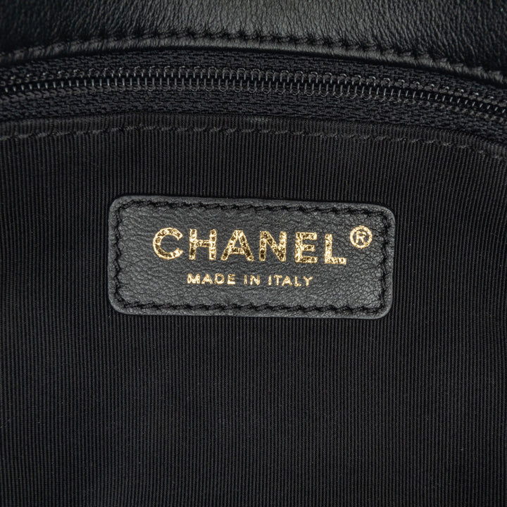 Medium Tweed Pearl Handle Flap Blue - Gaby Paris