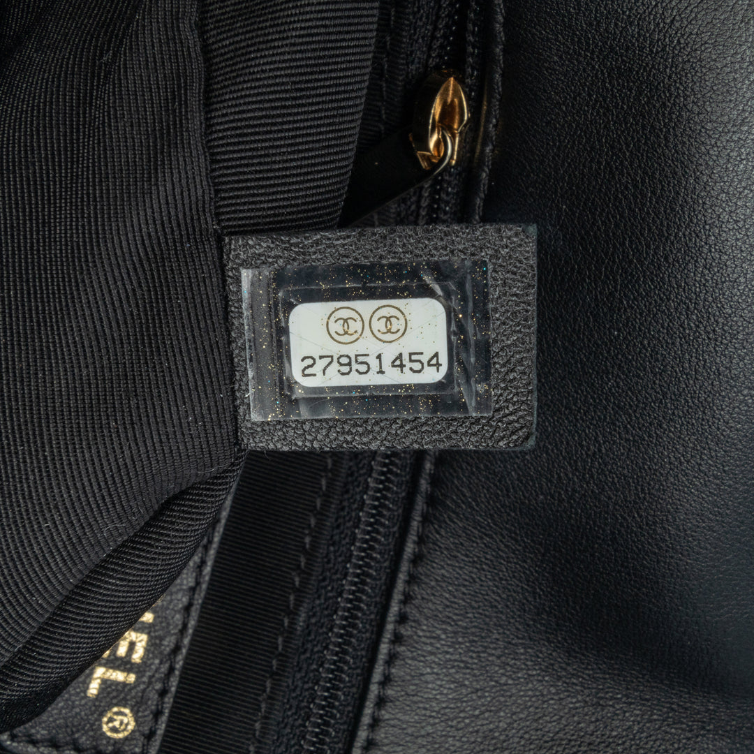 Medium Tweed Pearl Handle Flap Blue - Gaby Paris
