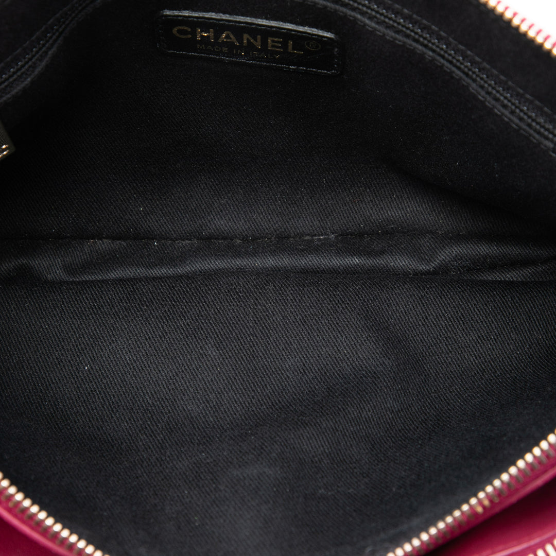 Matelassé CC Crown Double Zippé Sac Rouge