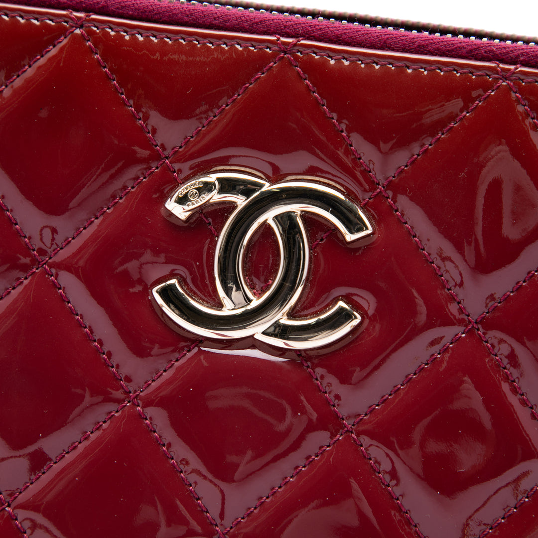 Matelassé CC Crown Double Zippé Sac Rouge