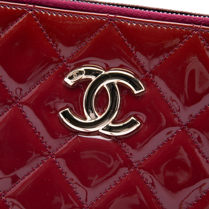 Matelassé CC Crown Double Zippé Sac Rouge