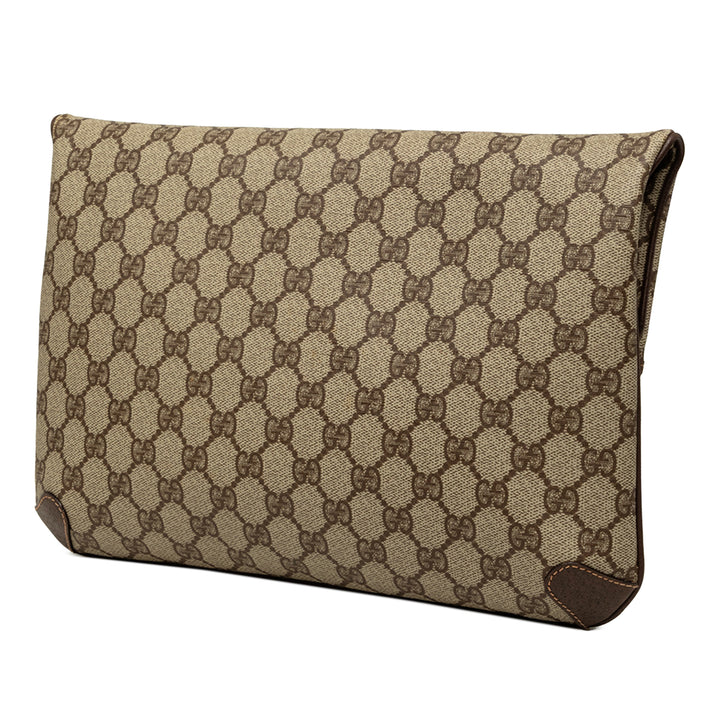 à rabat Pochette GG Supreme Beige