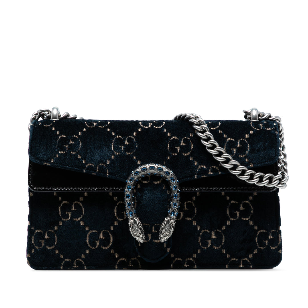 Gucci Medium GG Velours Dionysus Sac porté croisé Bleu – GABY PARIS Authentique