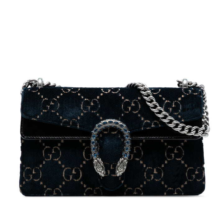 Gucci Medium GG Velours Dionysus Sac porté croisé Bleu – GABY PARIS Authentique